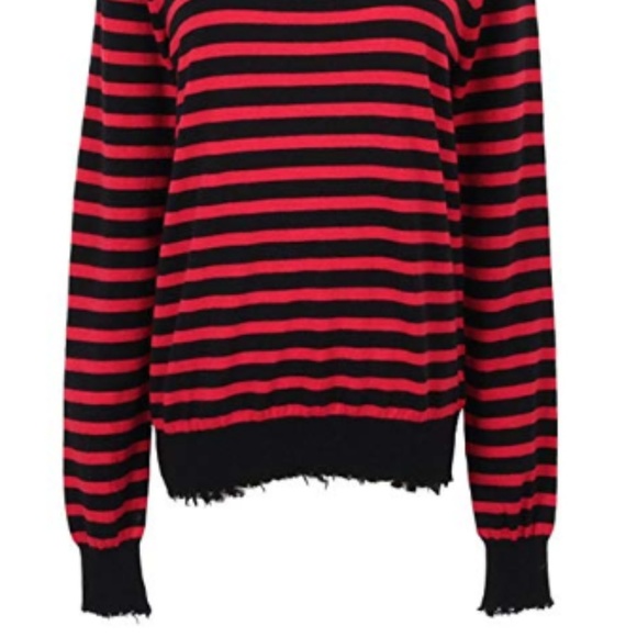 Black and Red Striped Sweater - Picture 2 of 4